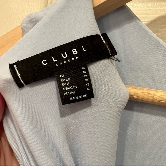 Club L London Light Blue Elegant Maxi Dress - Picture 12 of 13